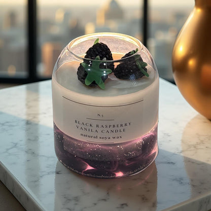 Black Raspberry Vanilla — Handmade Decorative Soy Wax Candle | 10 oz