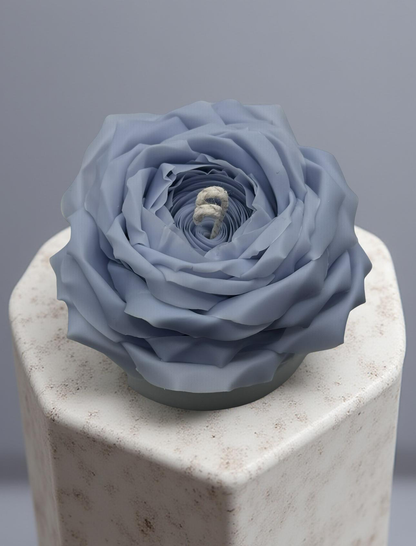 Handmade Rose Candle from 100% Beeswax | Natural Decorative Flower Candle