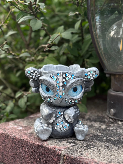Crystalius Dragon Planter — Handcrafted Fantasy Sculpture Pot for Plants | Unique Artist-Made Gift