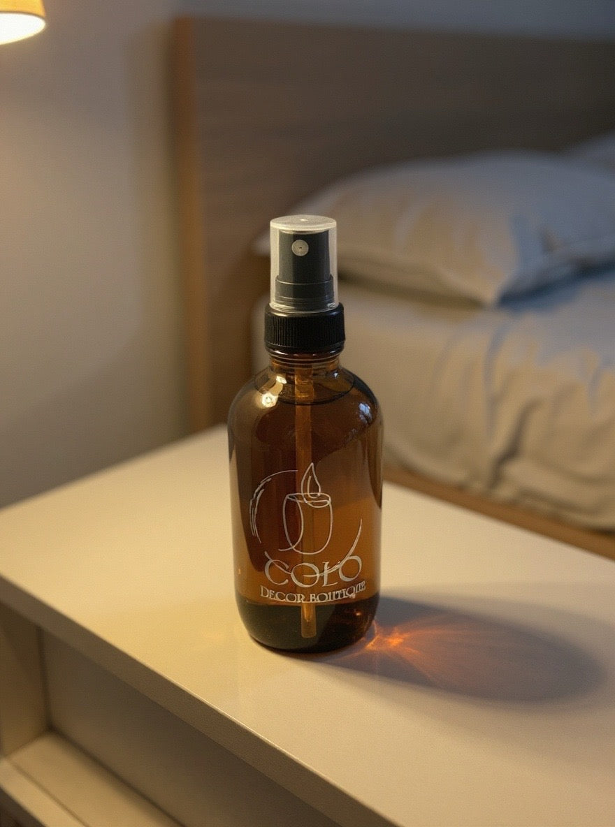 Handmade Room Spray — Natural Fragrance Mist in Amber Glass Bottle | 4 oz