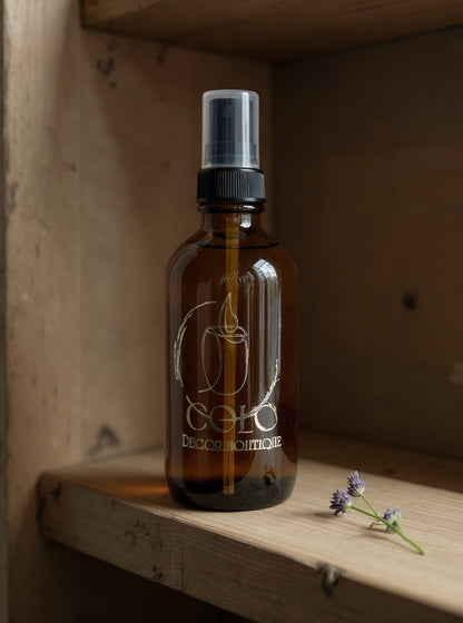 Handmade Room Spray — Natural Fragrance Mist in Amber Glass Bottle | 4 oz