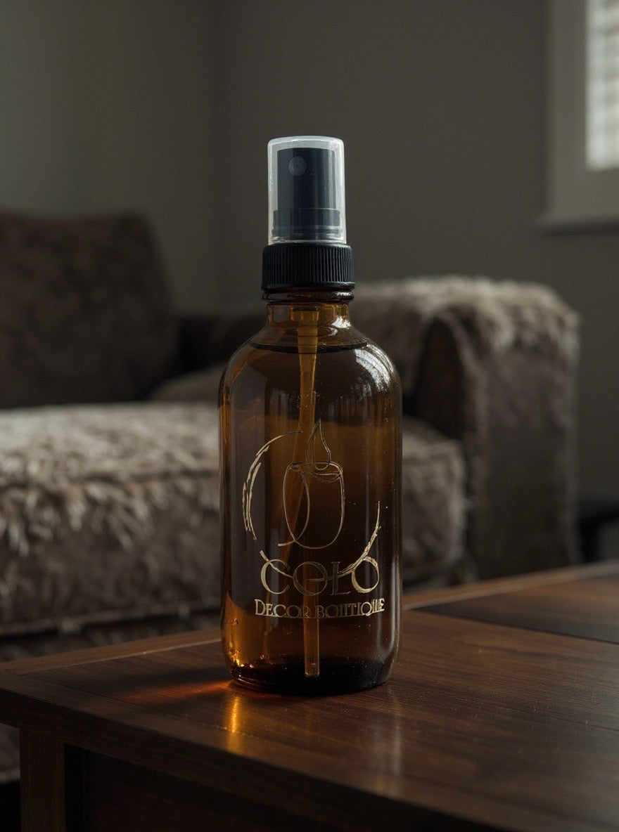 Handmade Room Spray — Natural Fragrance Mist in Amber Glass Bottle | 4 oz