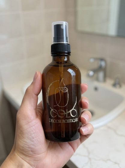 Handmade Room Spray — Natural Fragrance Mist in Amber Glass Bottle | 4 oz