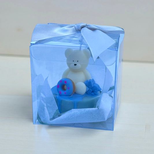 Teddy Bear Favor Candles — Handmade Soy Wax Gift Set of 5