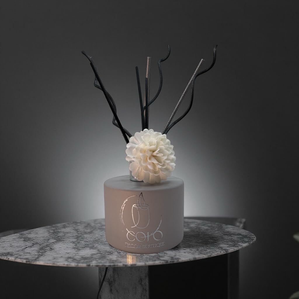 Reed Diffuser with Coconut Oil Base – 6.8 oz | Handmade Floral Aroma Stick